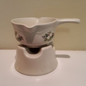 Pfaltzgraff holiday themed wax melt pot